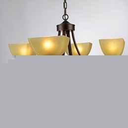 Chandelier 4 Lights Traditional Classic Vintage Metal