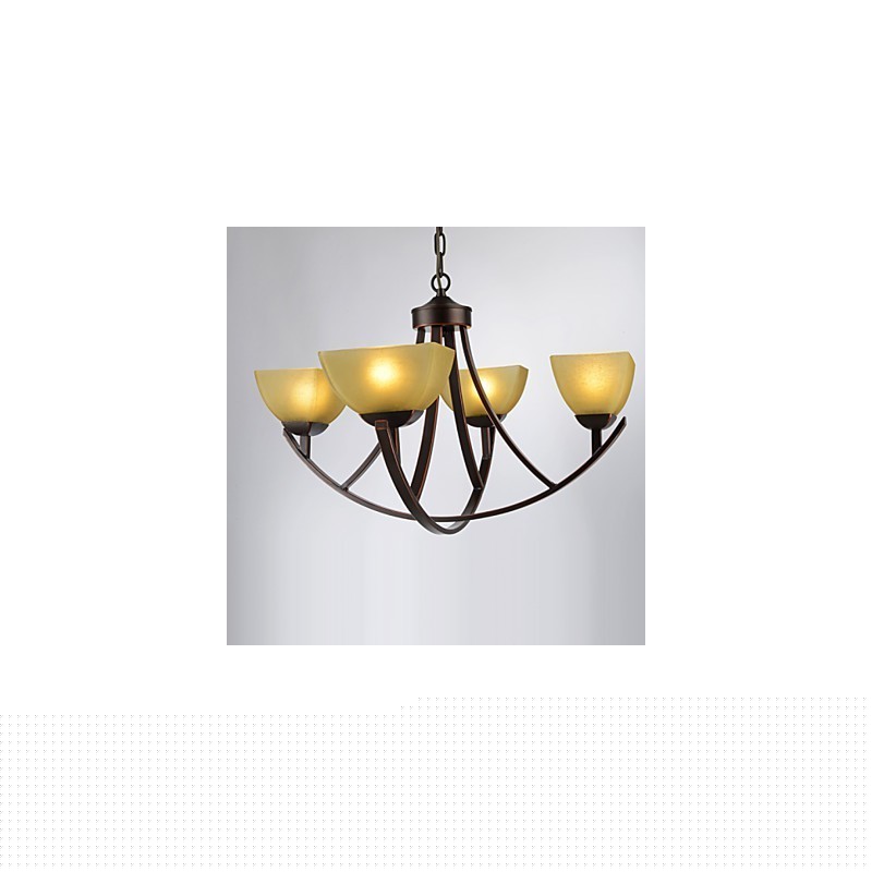 Chandelier 4 Lights Traditional Classic Vintage Metal