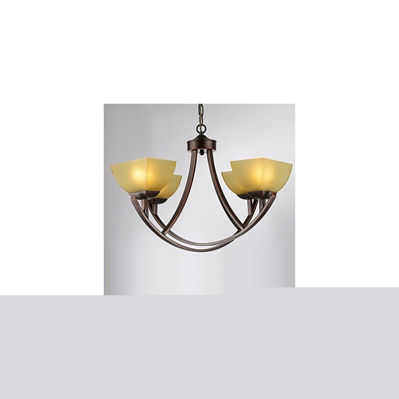 Chandelier 4 Lights Traditional Classic Vintage Metal