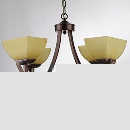 Chandelier 4 Lights Traditional Classic Vintage Metal