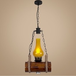 Κρεμαστό μονόκεφαλο Bar Of The Retro Solid Wood