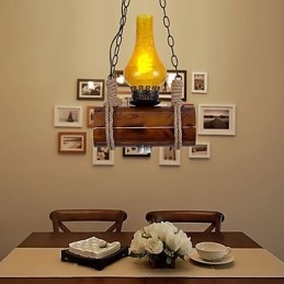 Κρεμαστό μονόκεφαλο Bar Of The Retro Solid Wood