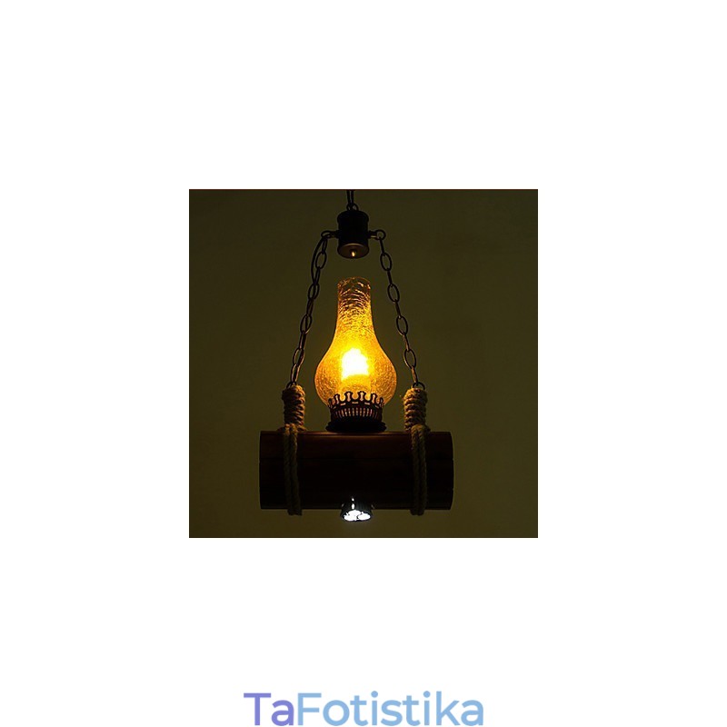 Κρεμαστό μονόκεφαλο Bar Of The Retro Solid Wood