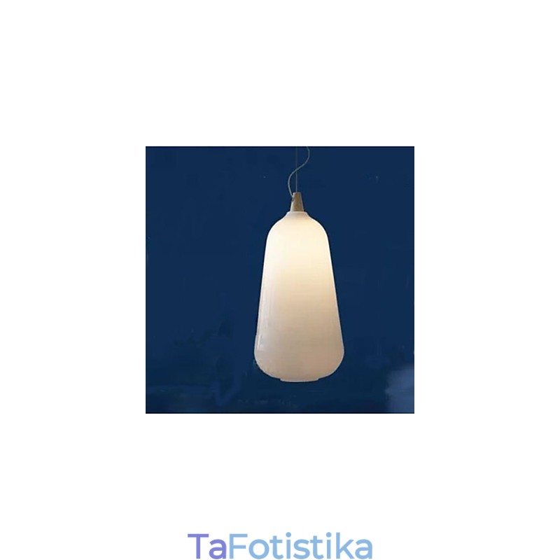 Γυάλινο μπουκάλι λευκό κρεμαστό φωτιστικό Natural Curve