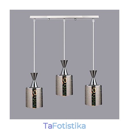 Dream Laser Engraving Επιχρωμιωμένο φωτιστικό 3 ίσιο Dream Laser Engraving Επιχρωμιωμένο φωτιστικό 3 ίσιο