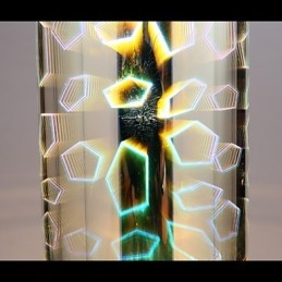 Dream Laser Engraving Επιχρωμιωμένο φωτιστικό 3 ίσιο