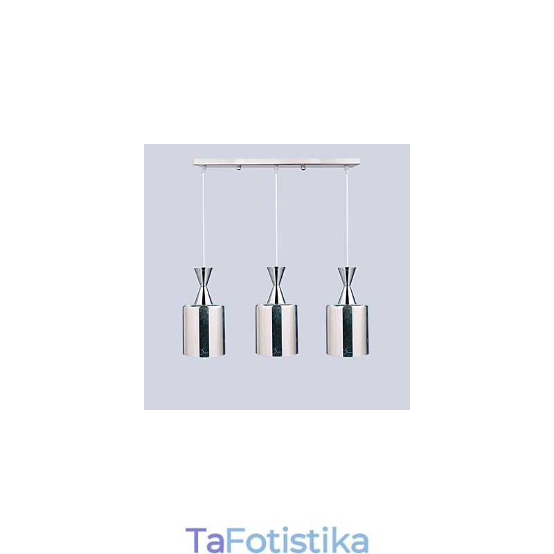 Dream Laser Engraving Επιχρωμιωμένο φωτιστικό 3 ίσιο
