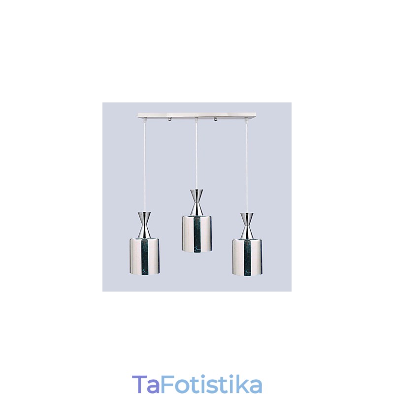 Dream Laser Engraving Επιχρωμιωμένο φωτιστικό 3 ίσιο