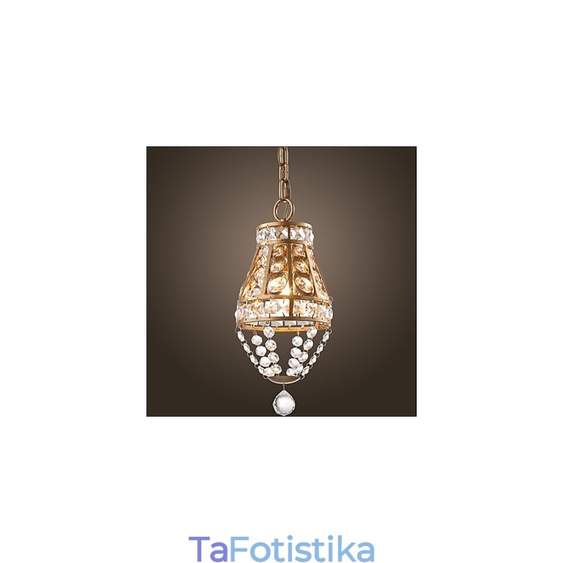 American Country Crystal Chandelier Πολυέλαιος τέχνης ρετρό βεράντας