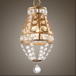 American Country Crystal Chandelier Πολυέλαιος τέχνης ρετρό βεράντας