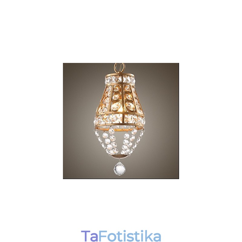 American Country Crystal Chandelier Πολυέλαιος τέχνης ρετρό βεράντας
