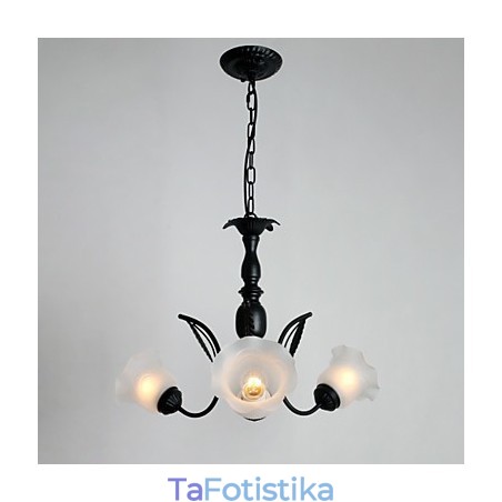 Μεταλλικός πολυέλαιος παραδοσιακής κλασικής ζωγραφικής