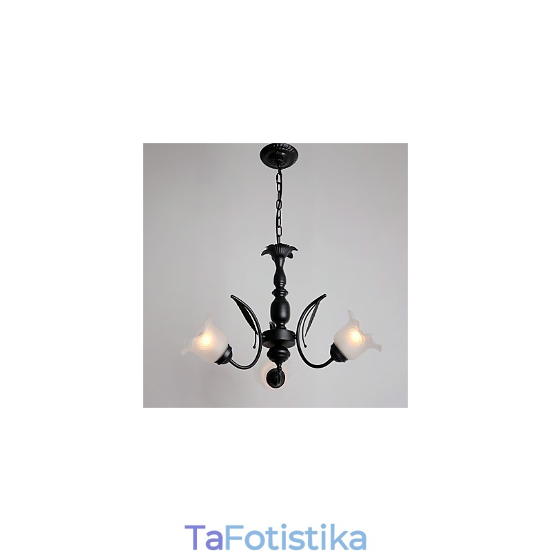 Μεταλλικός πολυέλαιος παραδοσιακής κλασικής ζωγραφικής