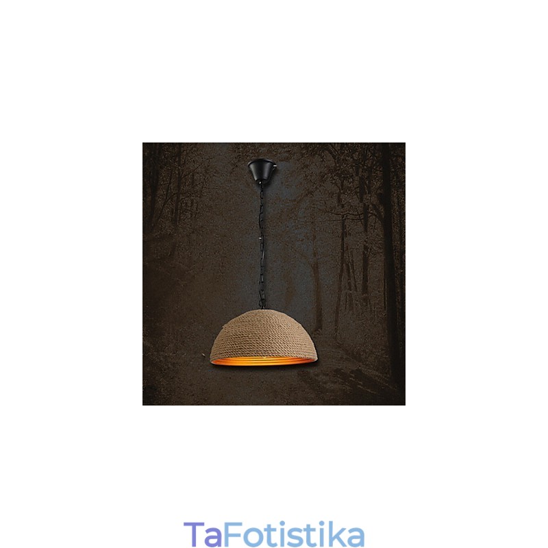 Vintage σφυρήλατο σίδερο πολυέλαιος Μια δημιουργική βιομηχανική κάνναβη