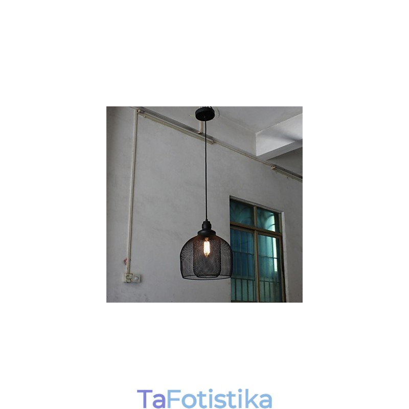 American Retro Birdcage Shape Iron Art Chandelier