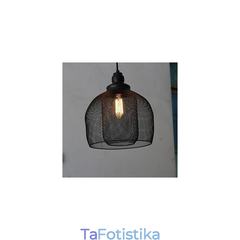 American Retro Birdcage Shape Iron Art Chandelier