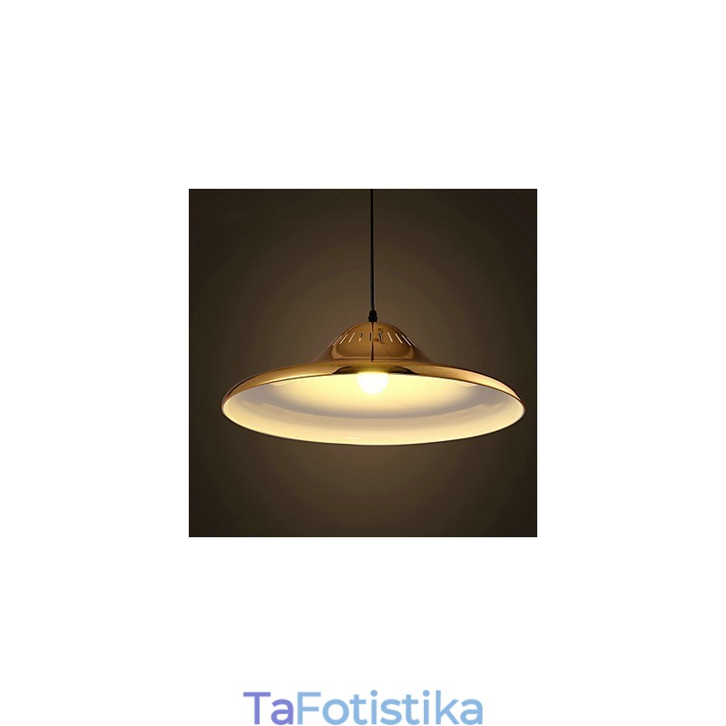 Country Gold Μεταλλικό Κρεμαστό Φωτιστικό Γκαράζ