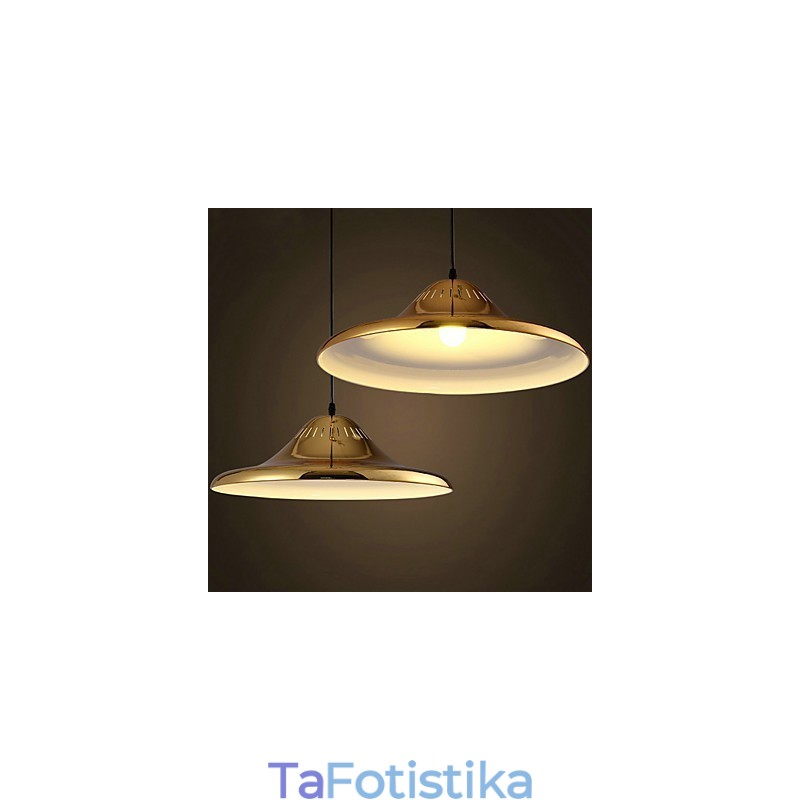 Country Gold Μεταλλικό Κρεμαστό Φωτιστικό Γκαράζ