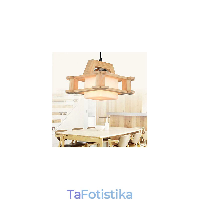 Λάμπα από μασίφ ξύλο