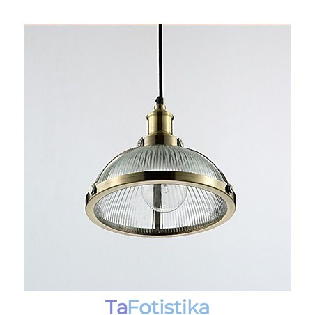 Μικρό κρεμαστό φωτιστικό American Retro Glass Shade Μικρό κρεμαστό φωτιστικό American Retro Glass Shade