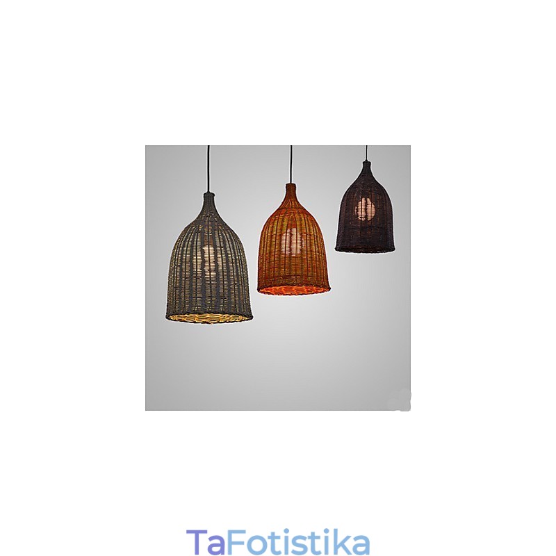 Rattan Chandelier Chandelier Chandelier Creative Retro Rattan φωτιστικό