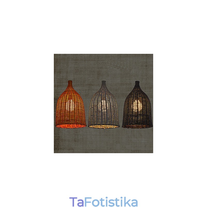 Rattan Chandelier Chandelier Chandelier Creative Retro Rattan φωτιστικό