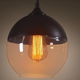 WestMenLights Μοντέρνο Vintage Φωτιστικό Κρεμαστό Γυάλινης Οροφής Διαμέτρου 200mm
