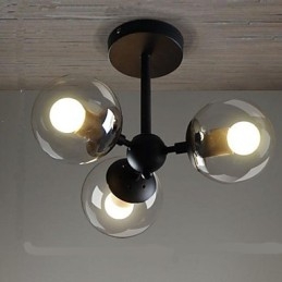 Φωτιστικά οροφής Glass Ball Iron Beanstalk