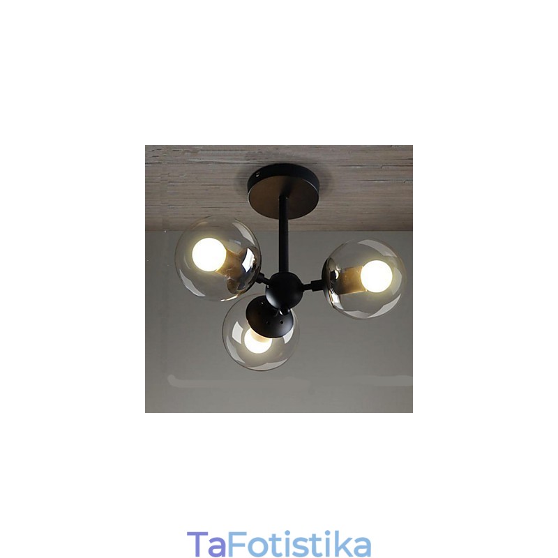 Φωτιστικά οροφής Glass Ball Iron Beanstalk