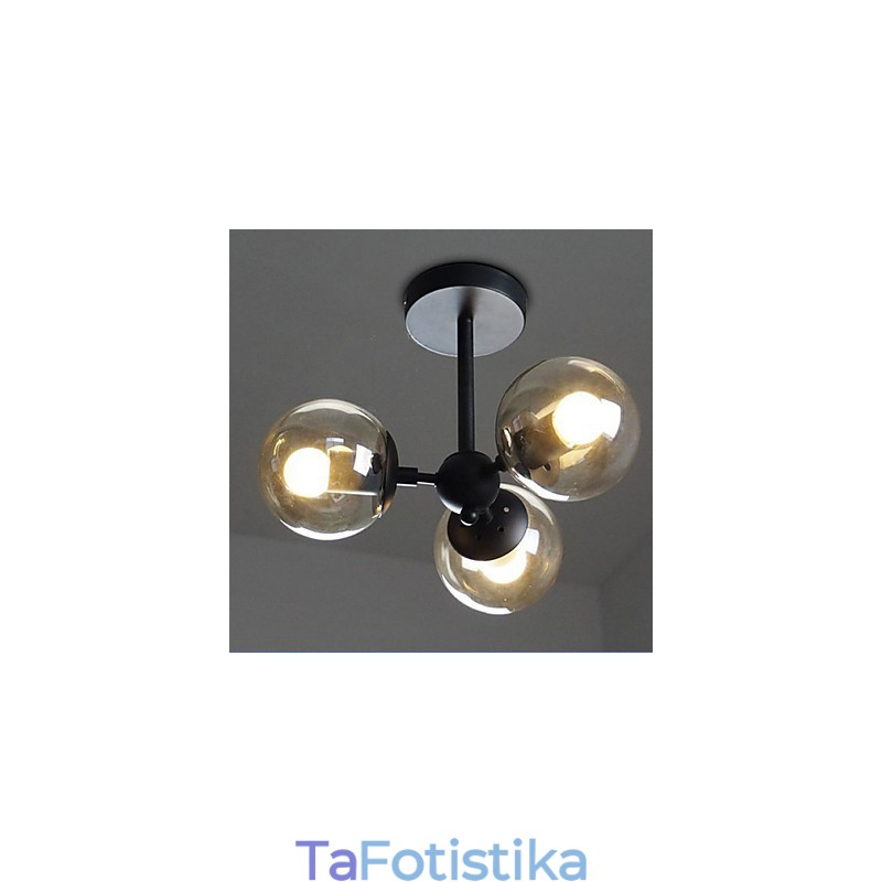 Φωτιστικά οροφής Glass Ball Iron Beanstalk