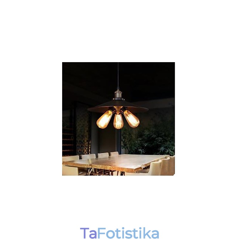 Χάλκινο Φωτιστικό Τρίγωνο Κεφαλής