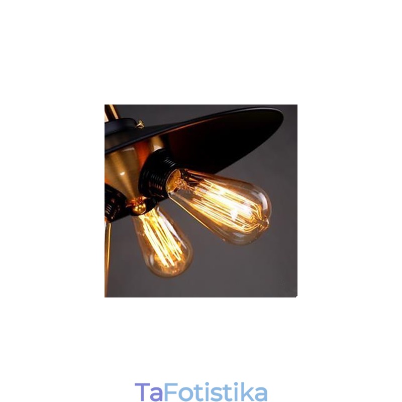 Χάλκινο Φωτιστικό Τρίγωνο Κεφαλής