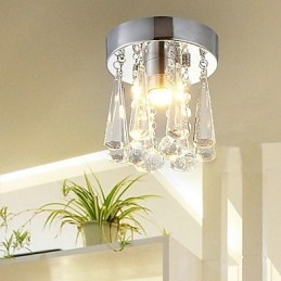 Μοντέρνο Crystal 1 Lights Flush Mount σε σχήμα κορώνας