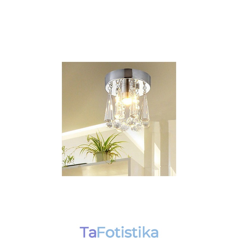 Μοντέρνο Crystal 1 Lights Flush Mount σε σχήμα κορώνας