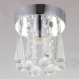 Μοντέρνο Crystal 1 Lights Flush Mount σε σχήμα κορώνας