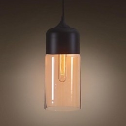 WestMenLights Elegant Bottle Shade Φωτιστικό οροφής DIY Γυάλινο κρεμαστό φωτιστικό Edison Bulb Home