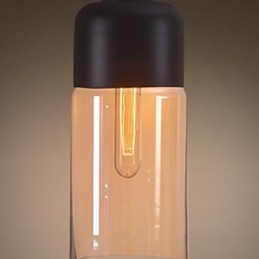 WestMenLights Elegant Bottle Shade Φωτιστικό οροφής DIY Γυάλινο κρεμαστό φωτιστικό Edison Bulb Home