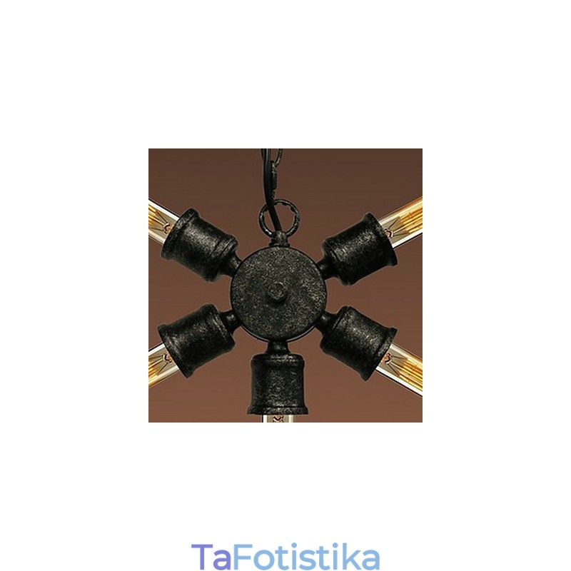 Μεταλλικό κρεμαστό φωτιστικό ζωγραφικής ρετρό