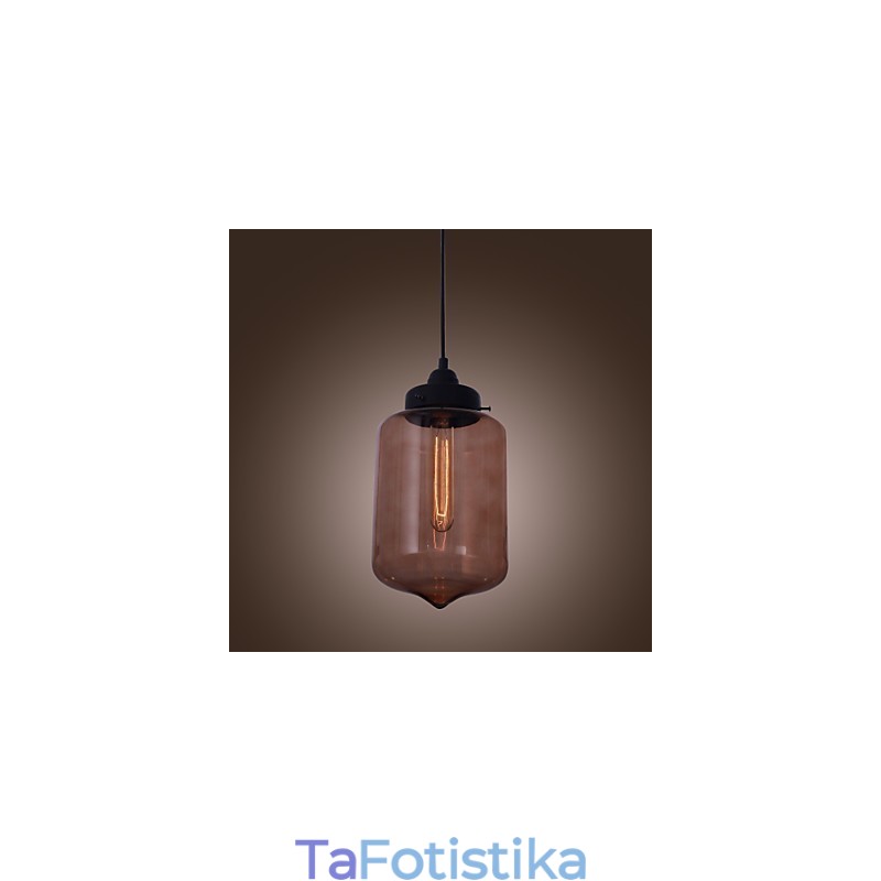 Μοντέρνο γυάλινο κρεμαστό φως 70W σε διάφανο σχέδιο μπουκαλιών