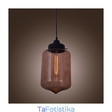 Μοντέρνο γυάλινο κρεμαστό φως 70W σε διάφανο σχέδιο μπουκαλιών Μοντέρνο γυάλινο κρεμαστό φως 70W σε διάφανο σχέδιο μπουκαλιών