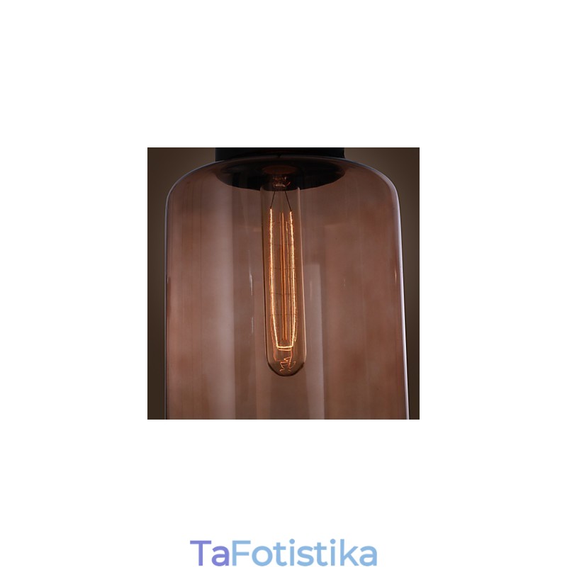 Μοντέρνο γυάλινο κρεμαστό φως 70W σε διάφανο σχέδιο μπουκαλιών