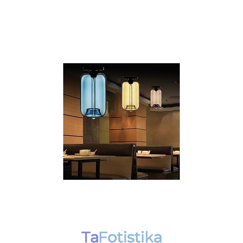 Ρετρό δημιουργικό γυάλινο κρεμαστό φωτιστικό Cafe In The Goldfish Bowl