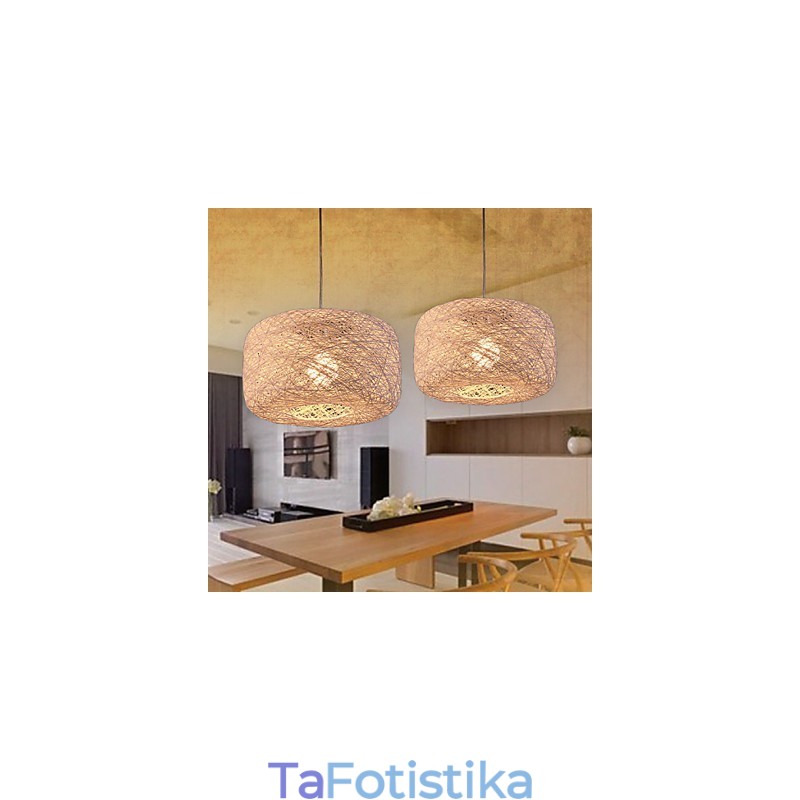 European Fashion Chandelier Modern Minimalist Home Rattan Balls Chandelier