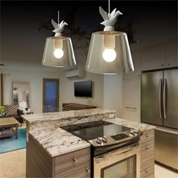 Αμερικάνικου στιλ Retro Creative Γυάλινη λάμπα με μονή κεφαλή το Nordic Cafe