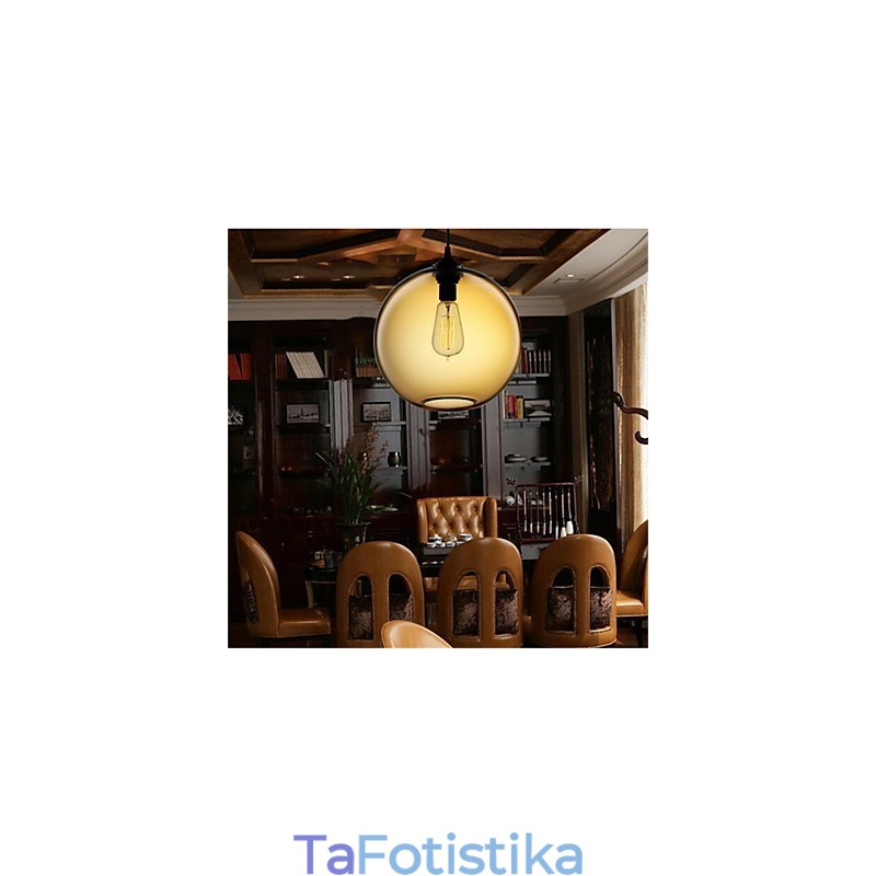 Ρετρό δημιουργικό γυάλινο κρεμαστό φωτιστικό Cafe In The Goldfish Bowl