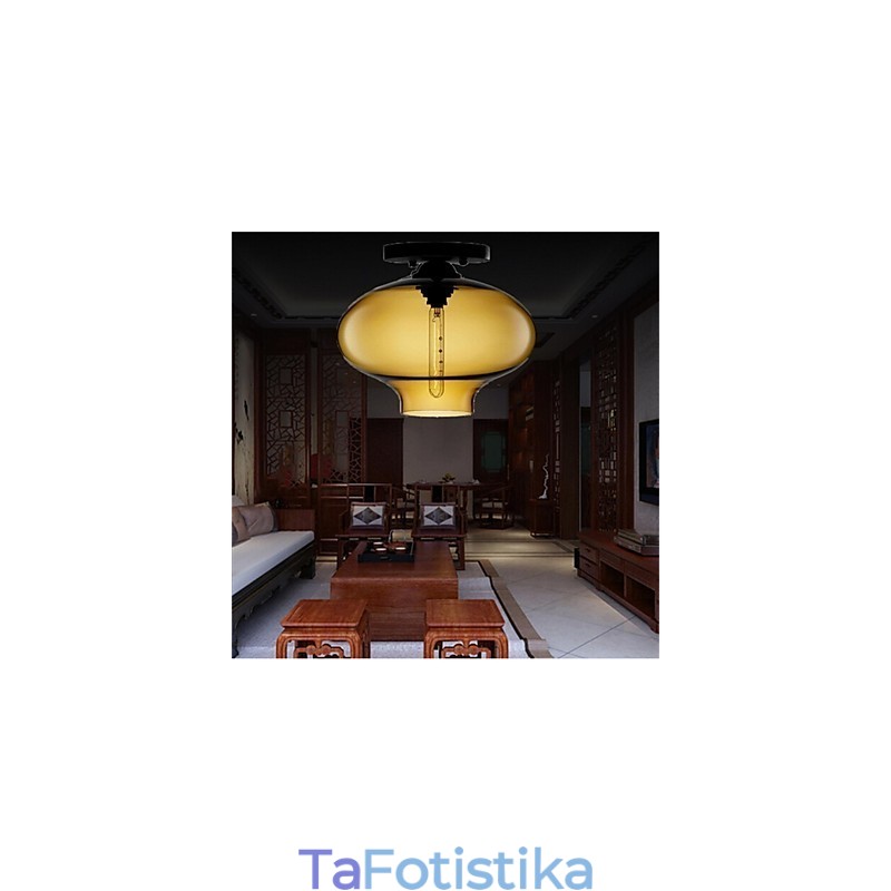 Ρετρό δημιουργικό γυάλινο κρεμαστό φωτιστικό Cafe In The Goldfish Bowl