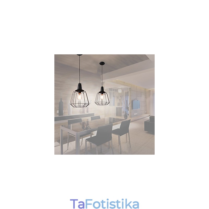 Rustic Lodge Retro Country Mini Ζωγραφική Μεταλλικό Κρεμαστό Φωτιστικό Γκαράζ