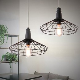 Rustic Lodge Retro Country Mini Ζωγραφική Μεταλλικό Κρεμαστό Φωτιστικό Γκαράζ