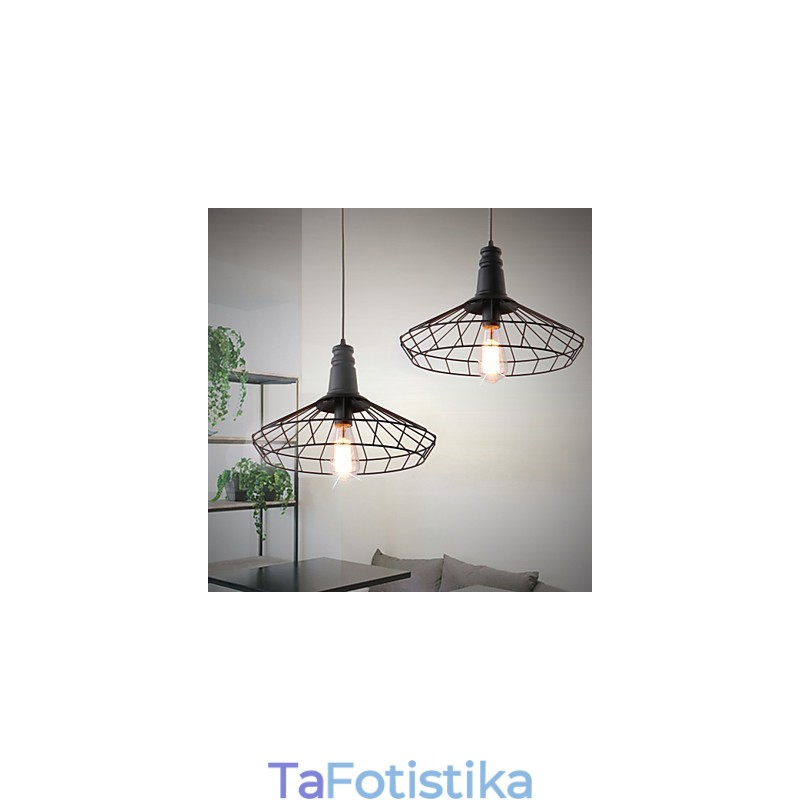 Rustic Lodge Retro Country Mini Ζωγραφική Μεταλλικό Κρεμαστό Φωτιστικό Γκαράζ