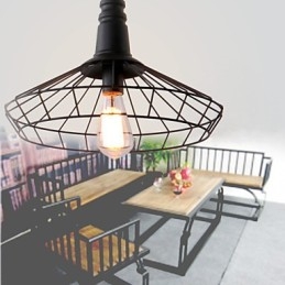 Rustic Lodge Retro Country Mini Ζωγραφική Μεταλλικό Κρεμαστό Φωτιστικό Γκαράζ